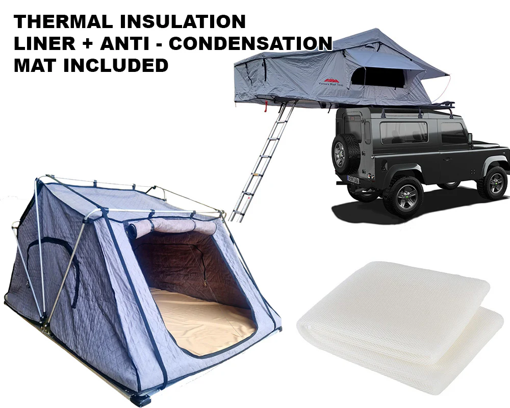 Extended Ventura Deluxe 1.4 Roof Top Tent + Thermal Liner + Anti Condensation Mattress - Image 26