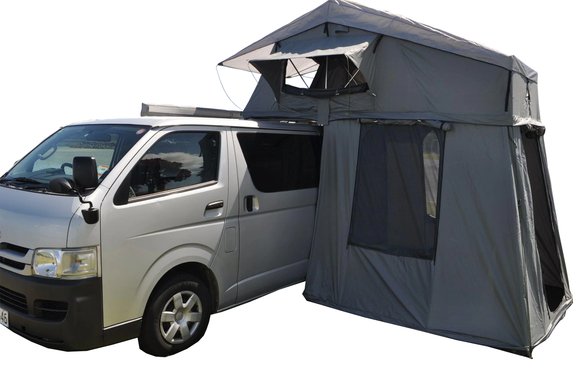 Extended Ventura Deluxe 1.4 Roof Top Tent + Annex + Stove Cooker + Storage Hooks - Image 12