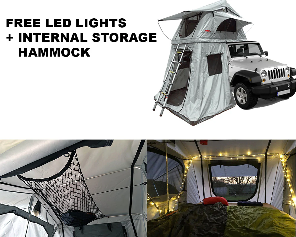 Ventura Deluxe 1.4 Roof Top Tent + Annex + FREE LED Lights + FREE Internal Storage Hammock