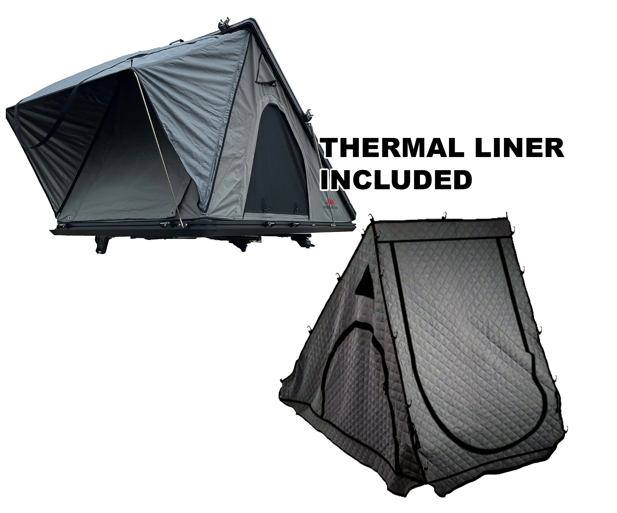 Ventura XL Aluminium Clamshell Roof Tent + Thermal Liner + LED Lights (IN STOCK)